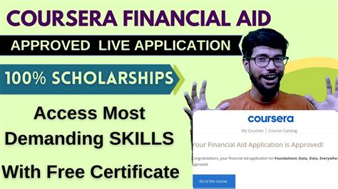 application for financial aid coursera